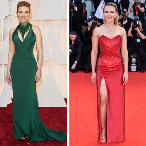 Scarlett Johansson red carpet looks