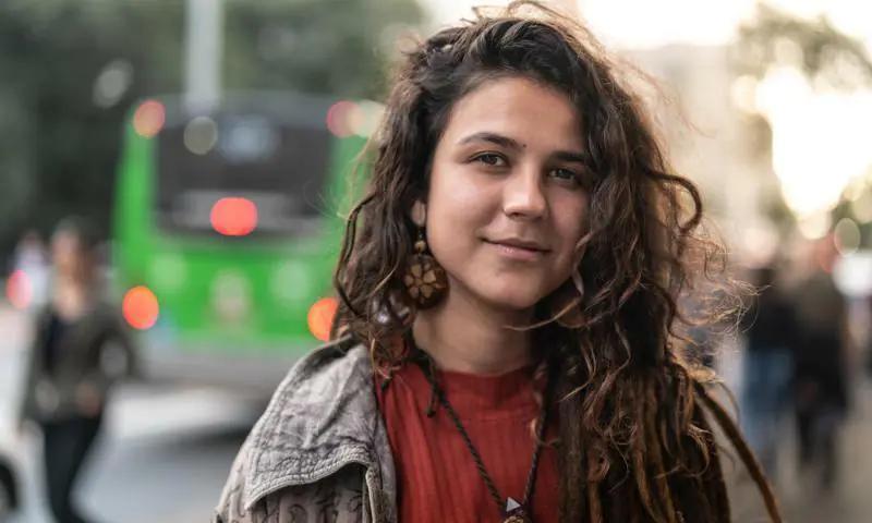 Latinx girl of Latin-American roots living in the U.S.