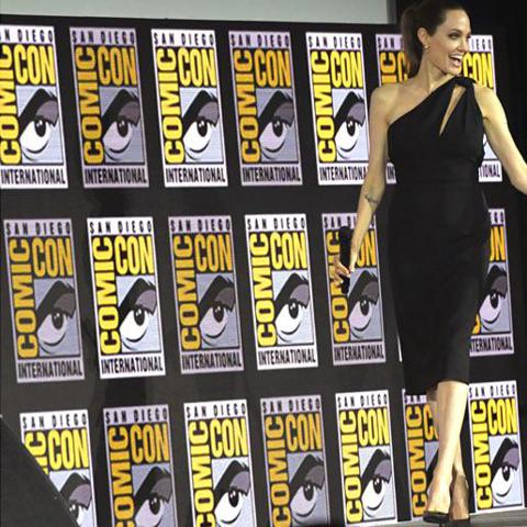 Angelina Jolie's black dress