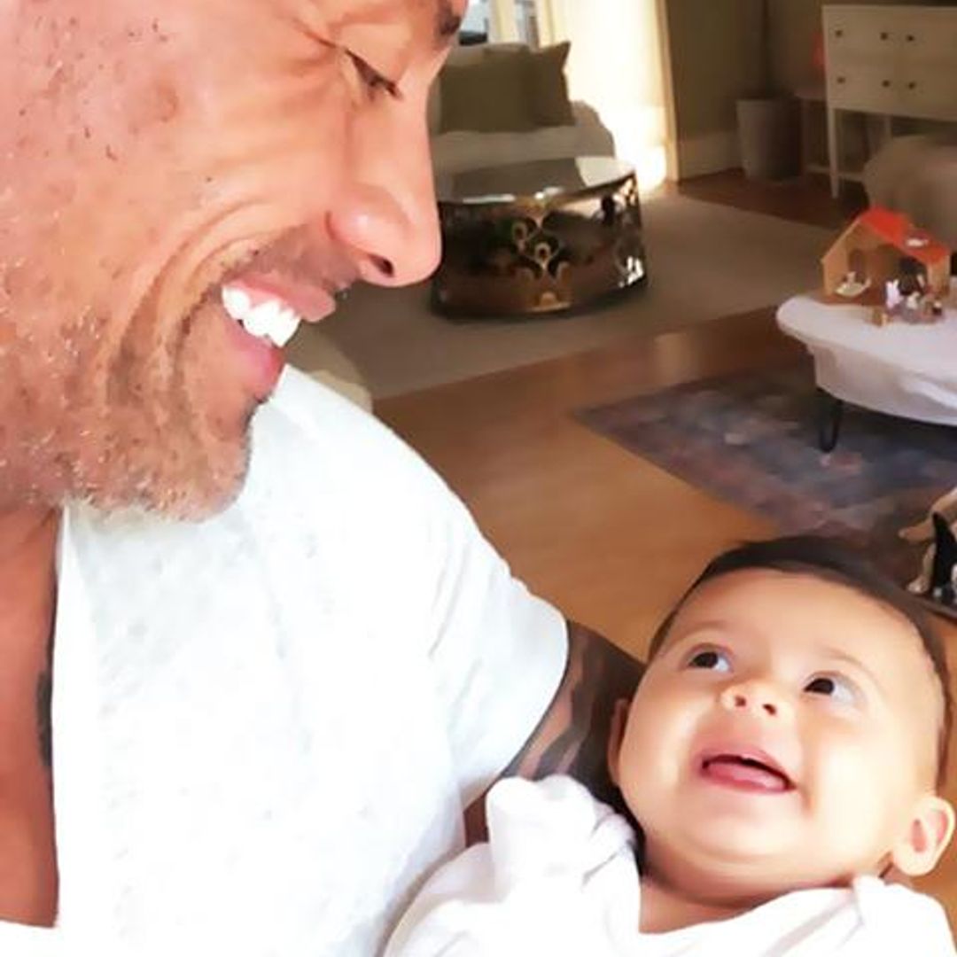 Dawyne Johnson se derrite de amor con Tiana Gia