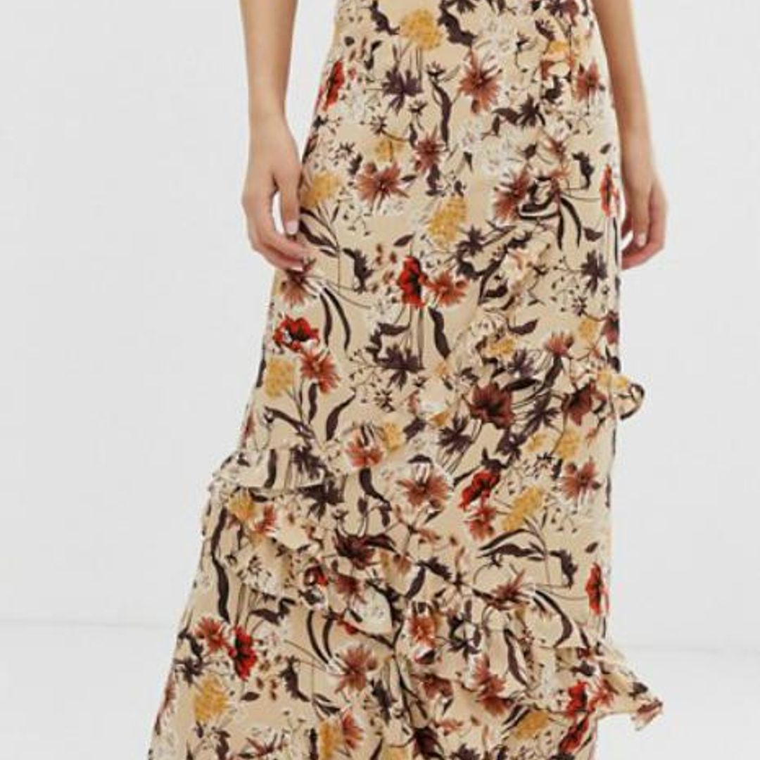 Falda de estampado otoñal de Glamorous