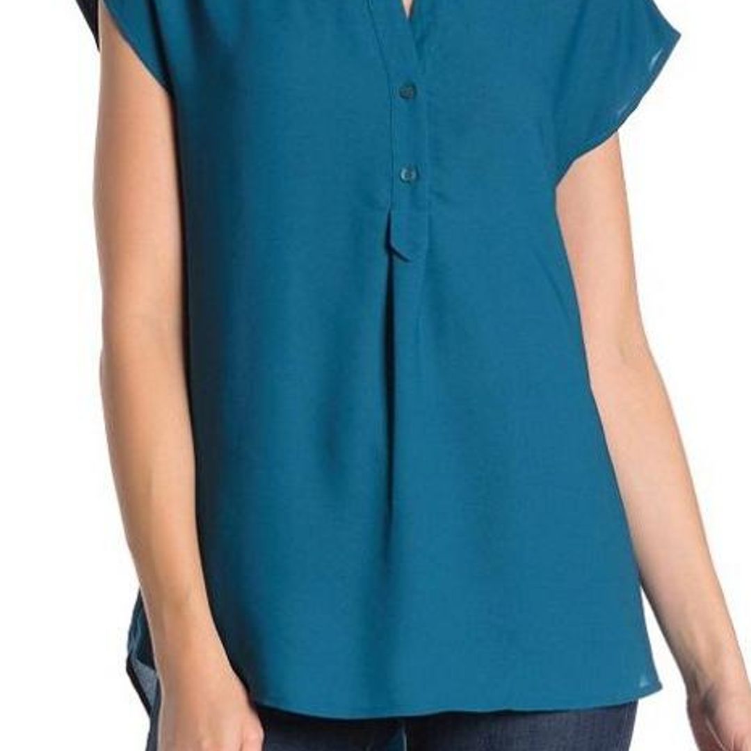 Pleione solid buttoned front camp shirt