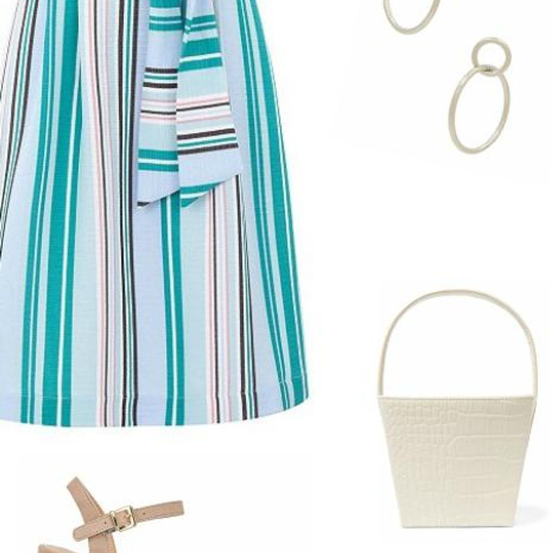 Collage con piezas de John Lewis, Shashi, Steve Madden y Stau