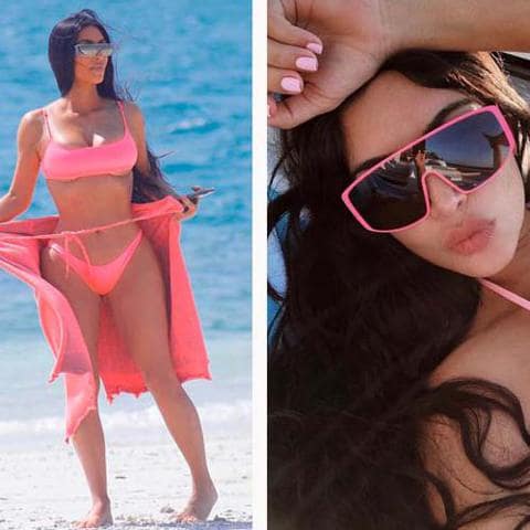 Kim Kardashian y sus posados en bikini