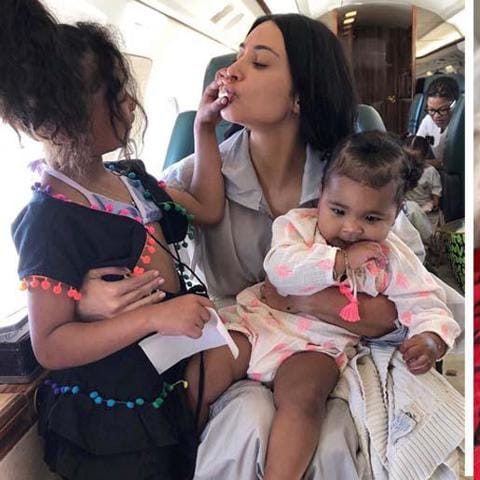 Kim Kardashian y las más tiernas fotos al lado de sus hijos