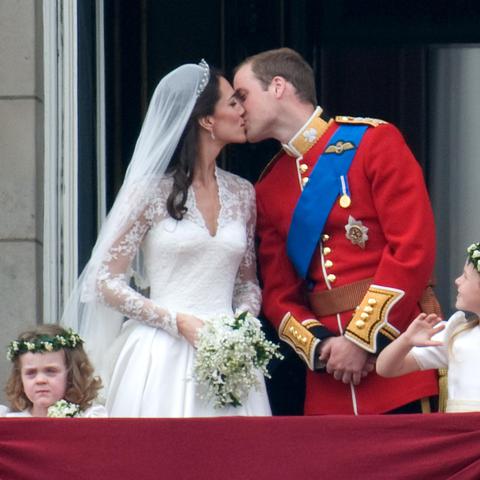 Kate Middleton and Prince William PDA