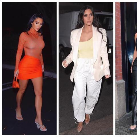 Kim Kardashian looks monocromáticos