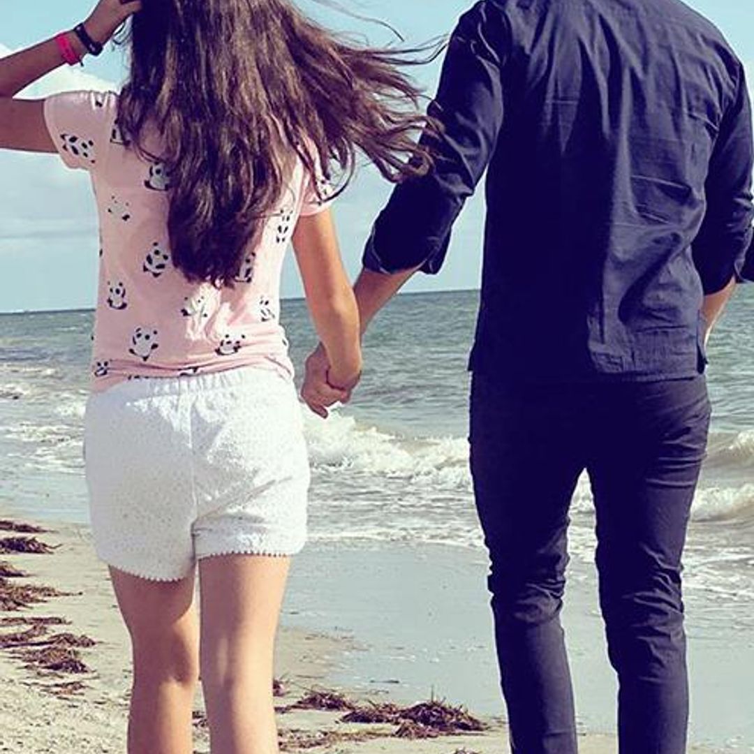 Fabián Ríos y su hija Lucía