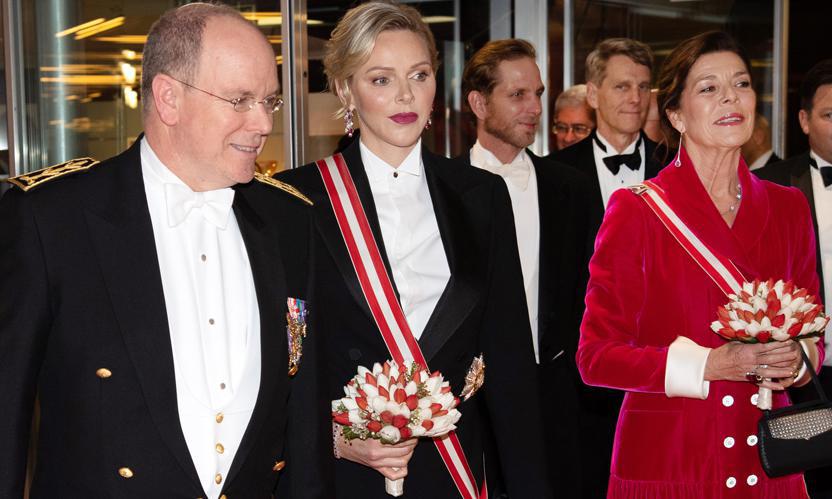 Princess Charlene, Casiraghi family dress to impress at opera