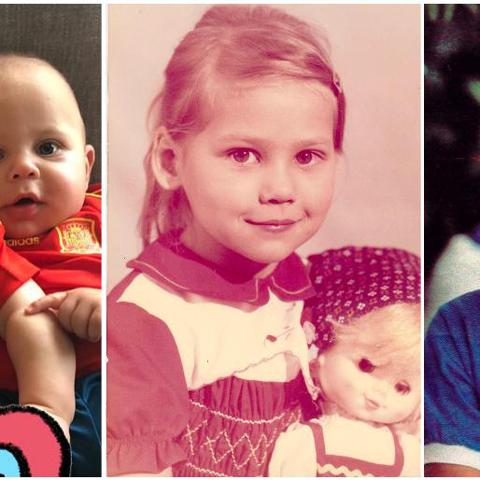 Enrique Iglesias and Anna Kournikova childhood pictures