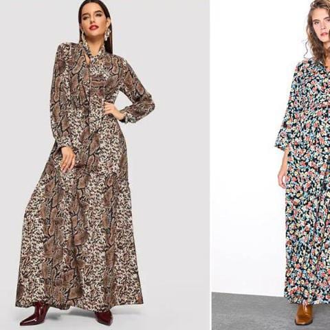 Opciones de maxi vestidos para otoño de Romwe, Zara y Shein