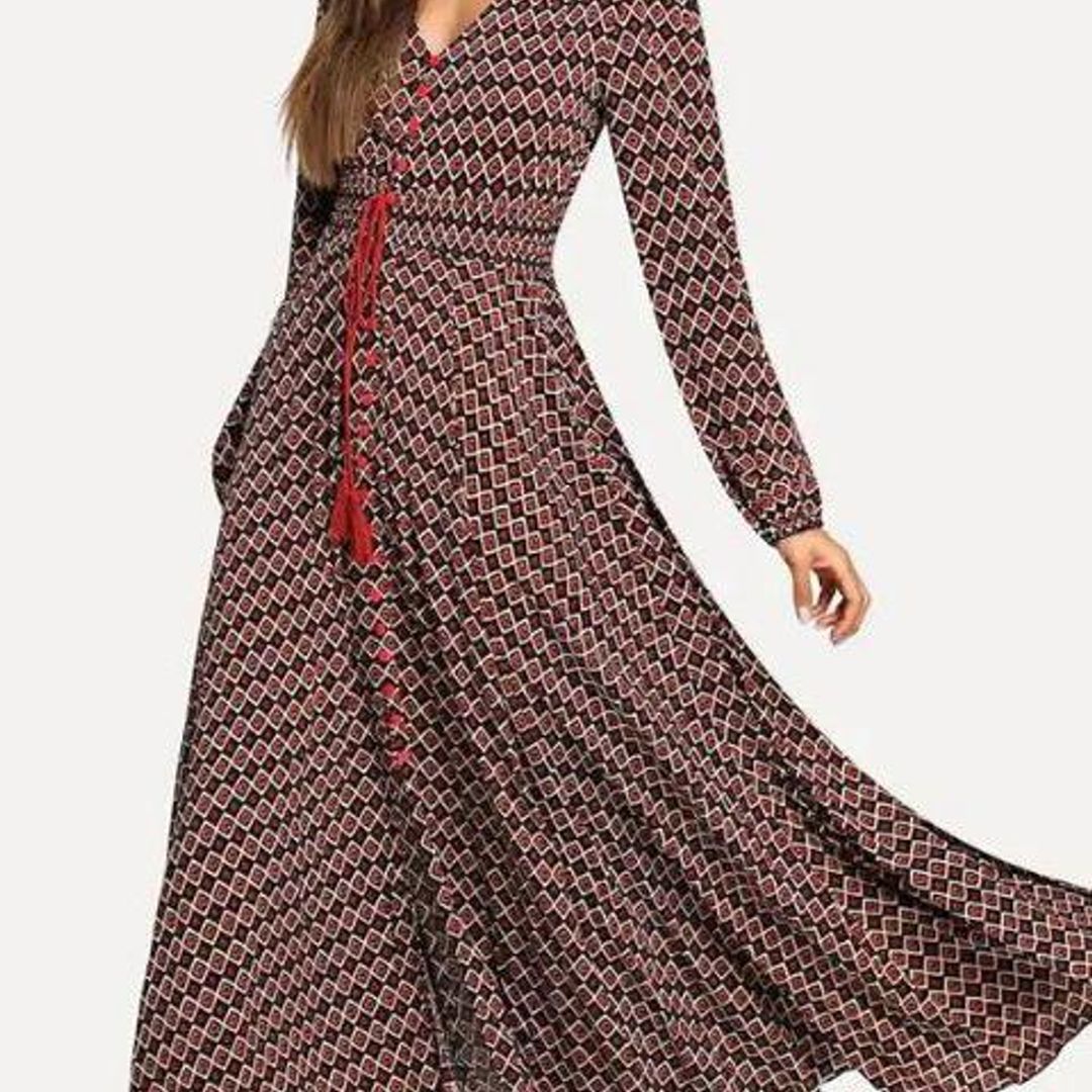 Maxi dress boho de Romwe