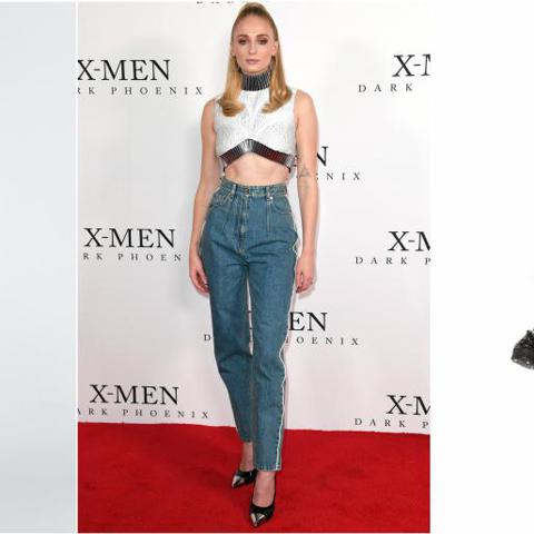 Sophie Turner joins the mom jeans trend