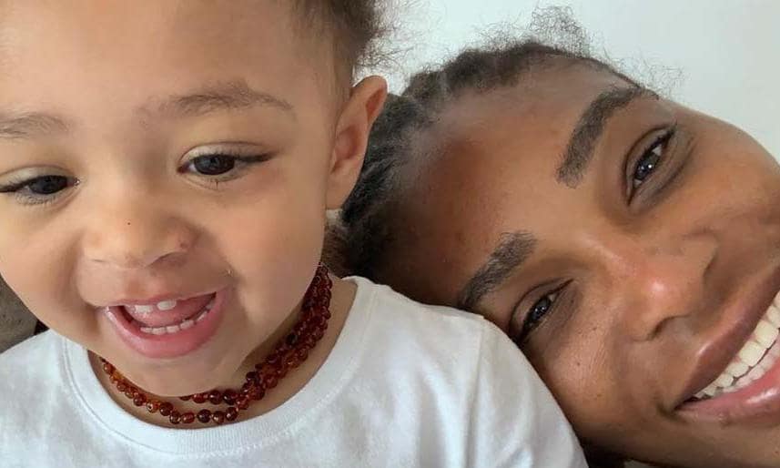 Serena Williams' daughter cute reaction to mom's baking failure