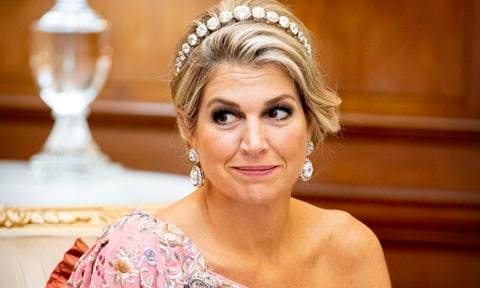 Queen Maxima looks regal at state banquet in India