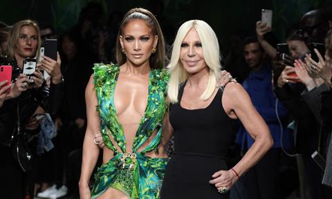 Jennifer Lopez and Donatella Versace
