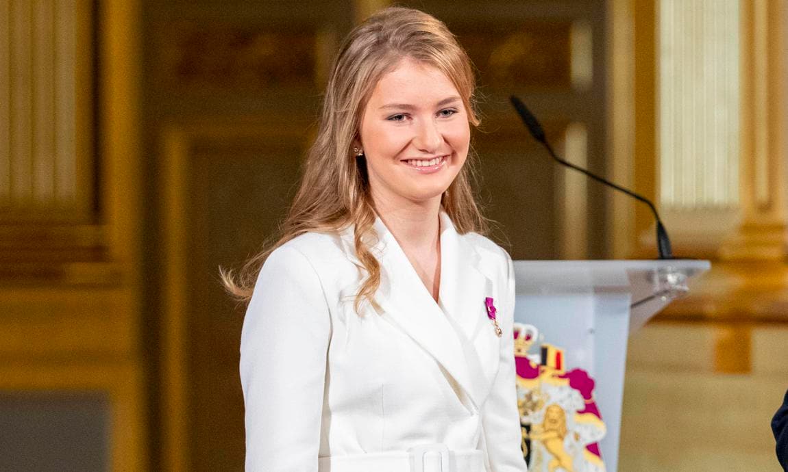 Princess Elisabeth celebrated her 18th birthday with a ceremony at the palace in Brussels