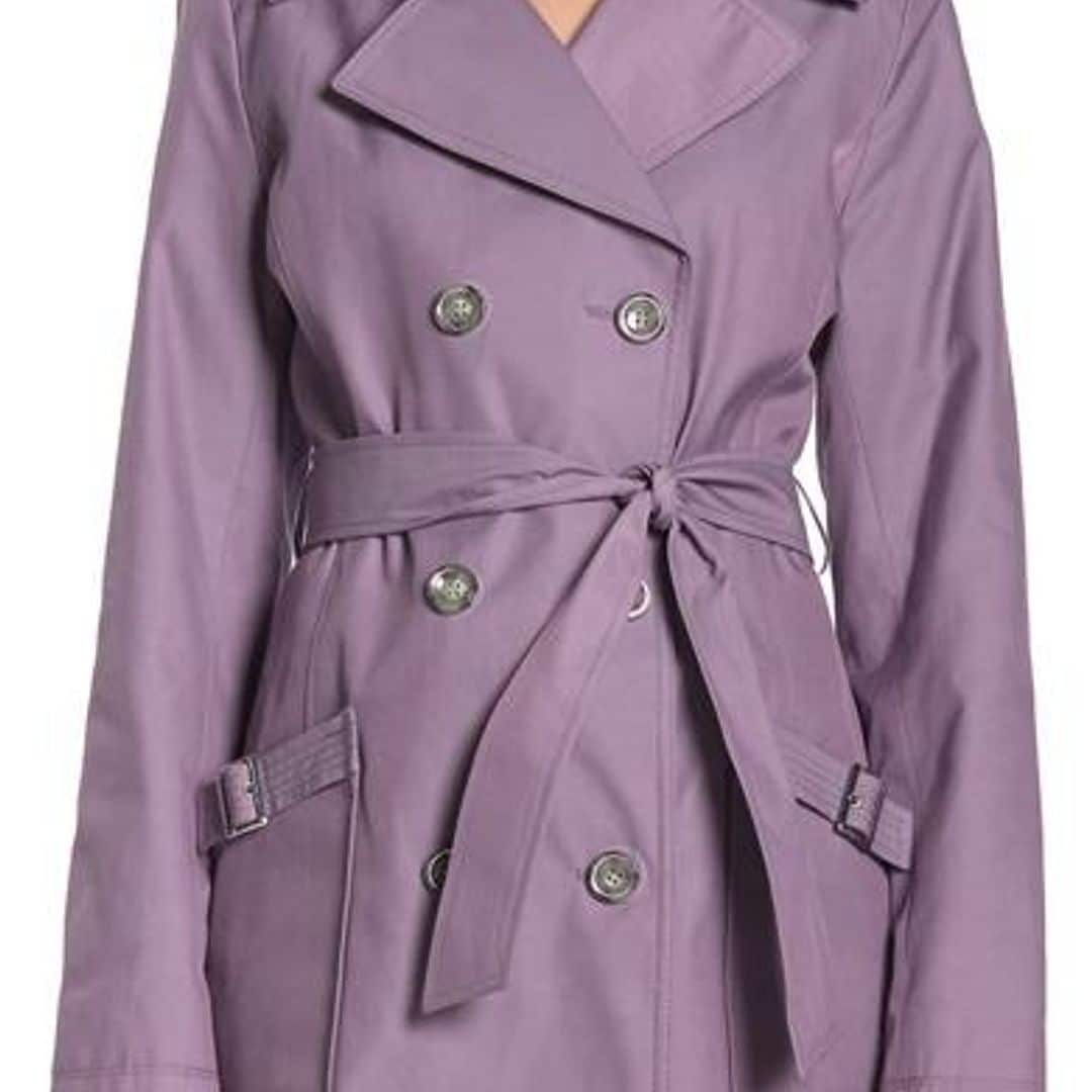 Double Breasted Belted Trench Coat de Via Spiga