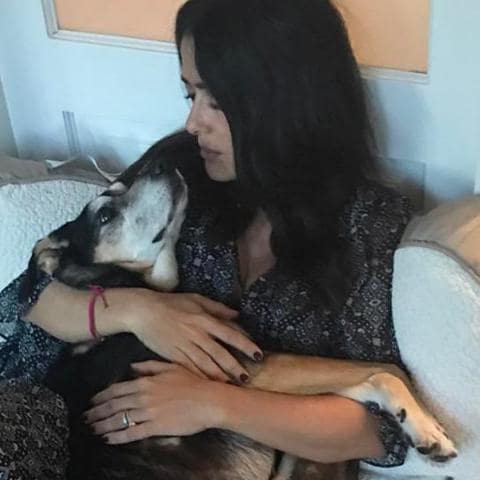 Salma Hayek shed tears for her dog Lupe