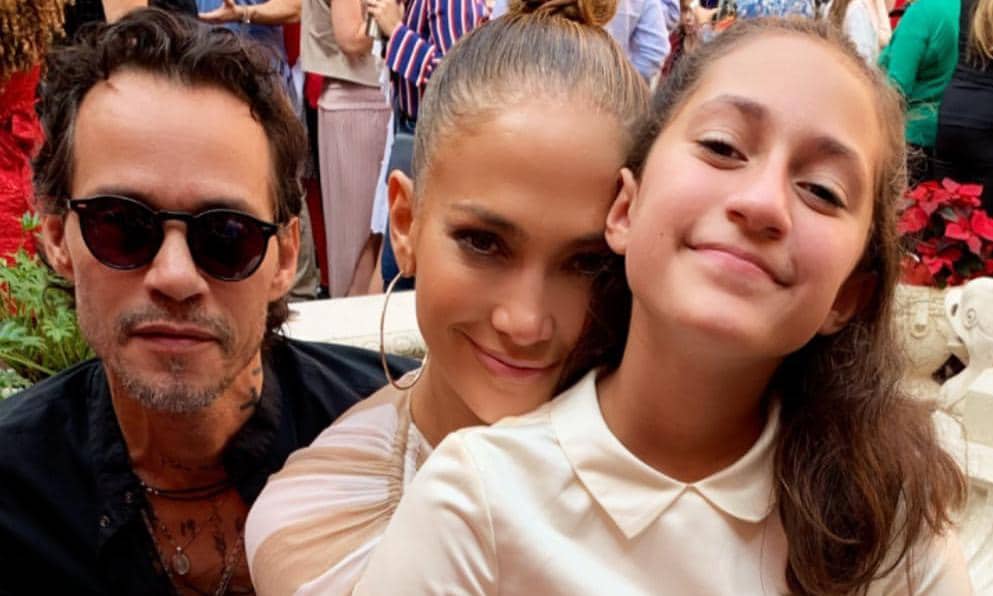 Marc Anthony and Jennifer Lopez together at Emme's Christmas show