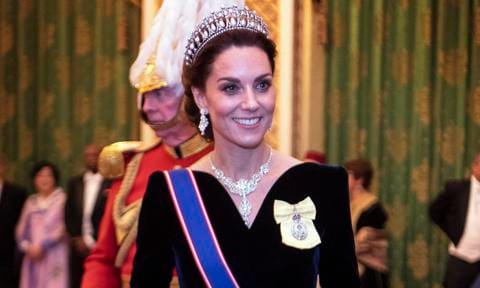 Duchess of Cambridge wears Princess Diana tiara at royal banquet