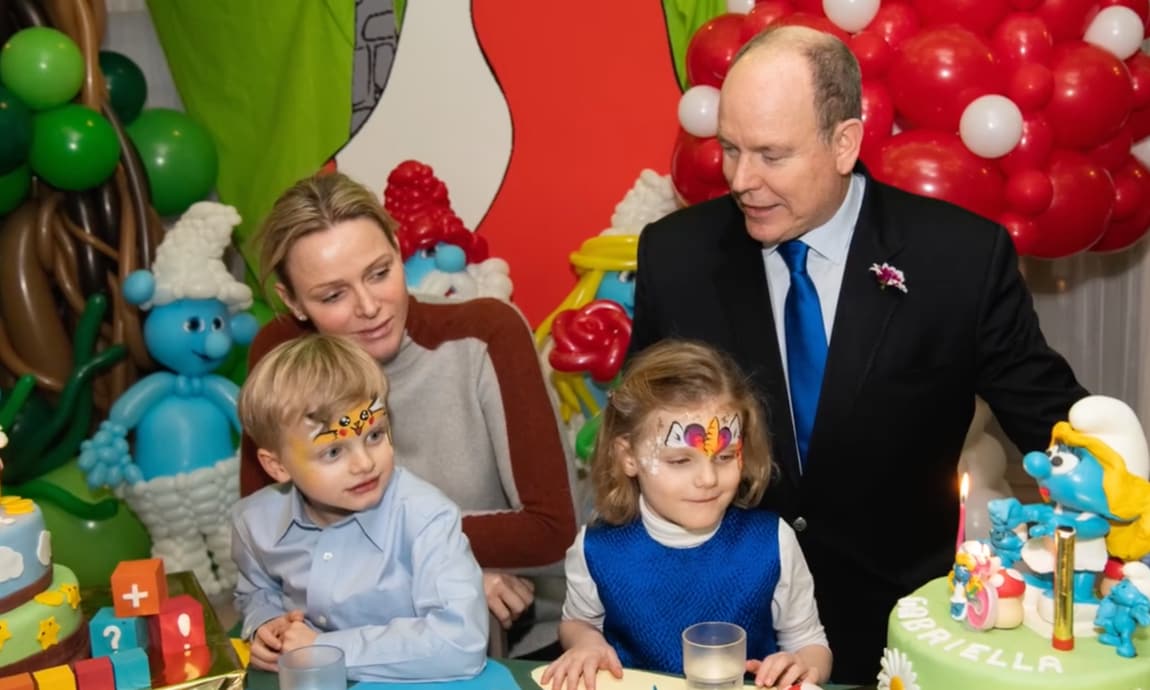 Princess Charlene and Prince Albert twins celebrate birthday at palace
