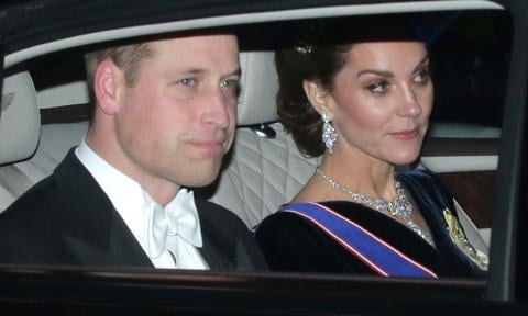 Kate Middleton dazzles in tiara at palace