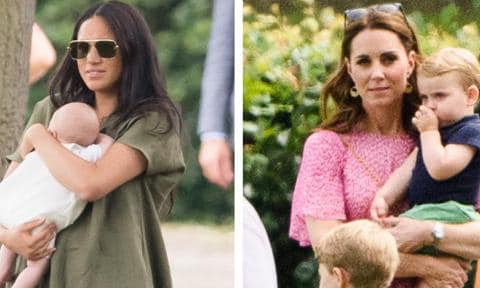 Meghan Markle, Kate Middleton take Archie and Prince Louis to dads' polo match