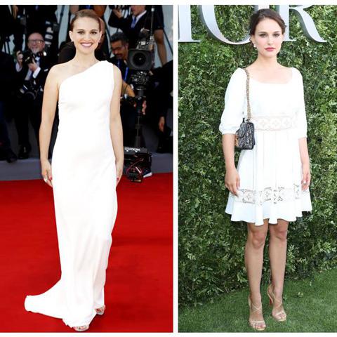 Natalie Portman ha demostrado que el blanco es uno de sus colores favoritos