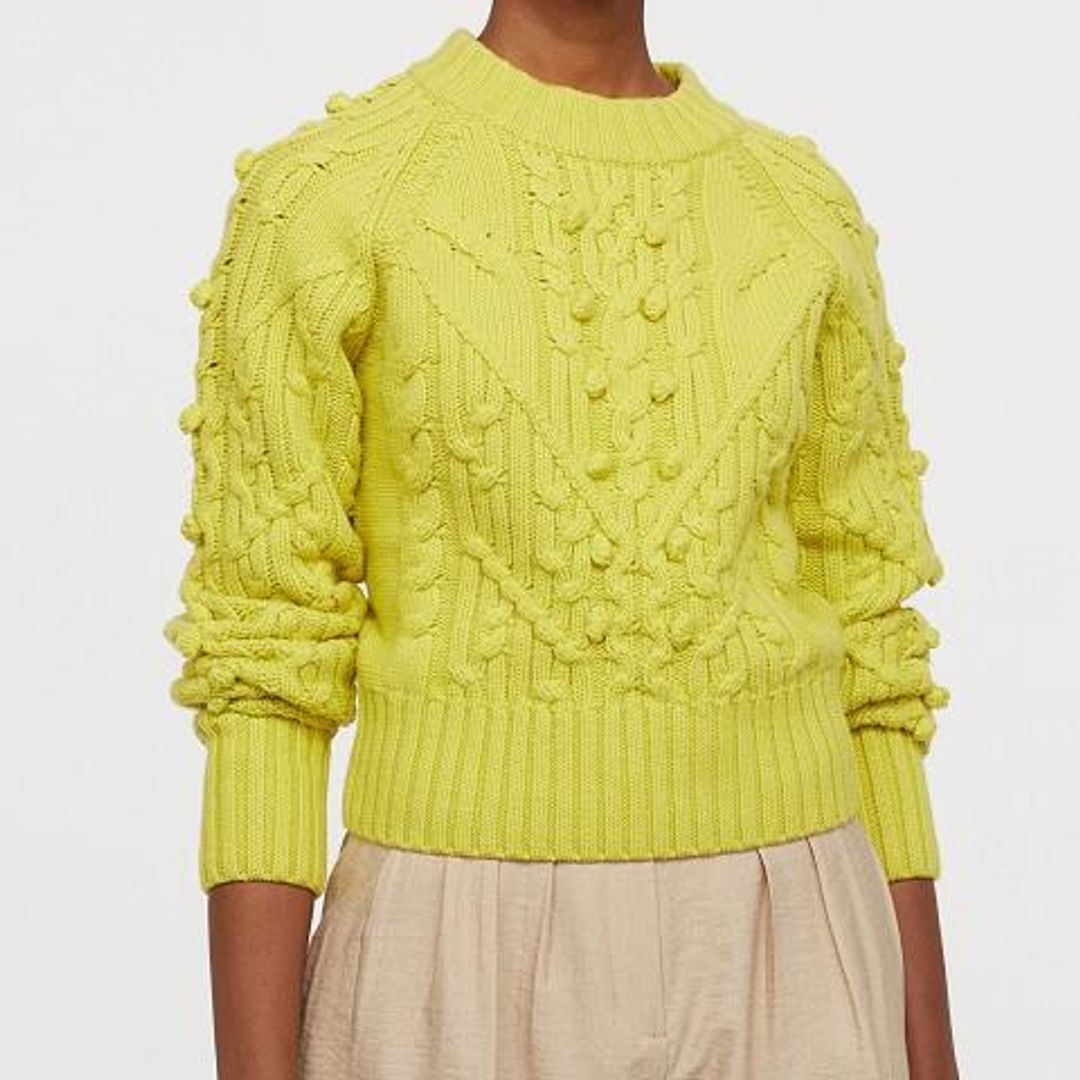 Cable-knit Wool-blend Sweater de H&M