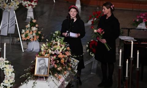 Ari Behn and Princess Martha Louise's daughter gives speech at his funeral