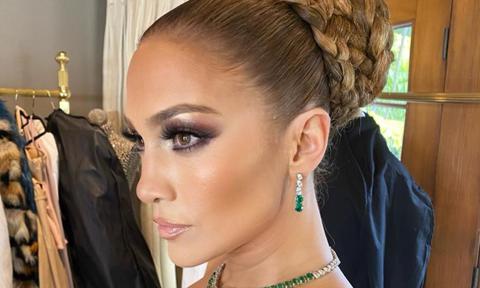 Jennifer Lopez peinado Golden Globes 2020