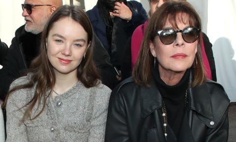 Princess Caroline and daughter Princess Alexandra attended the Chanel Haute Couture show in Paris