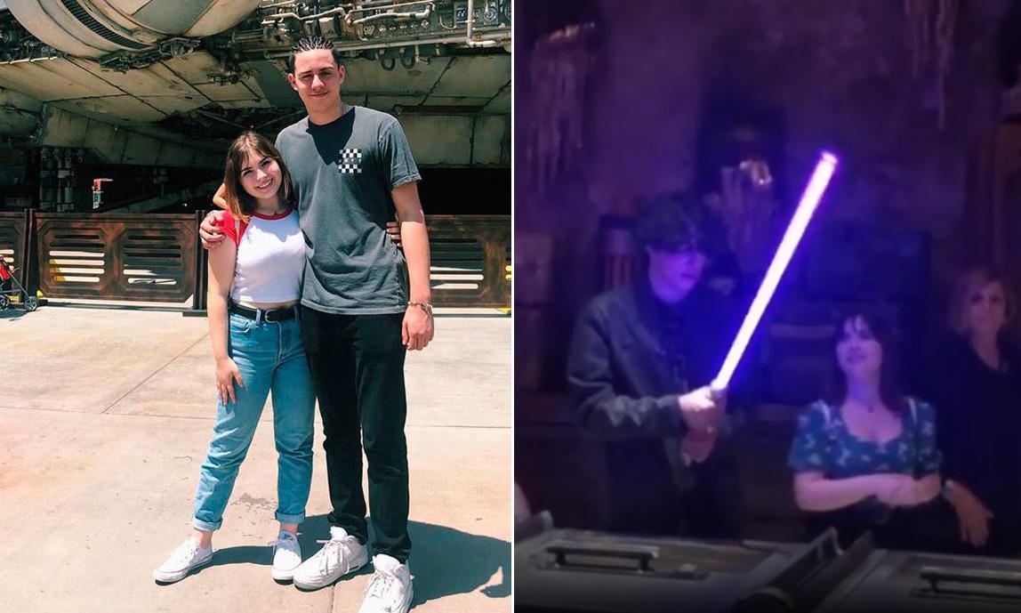 Cristian, el hijo de Marc Anthony y su novia en Disneyland