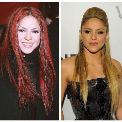 Shakira’s hair evolution