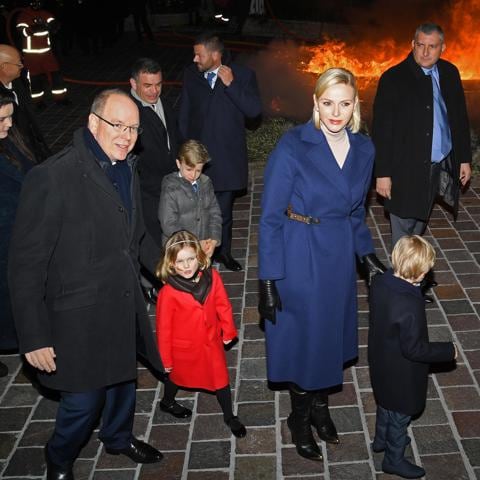 Monaco royals attend Saint Devote celebrations
