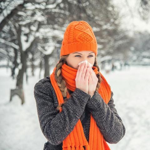 Invierno es sinónimo de resfriado para muchas personas