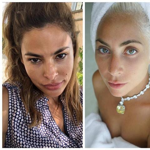 Eva Mendes, Lady Gaga and Jennifer Aniston join the no-makeup trend