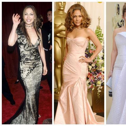 Jennifer Lopez y sus looks en los Oscar