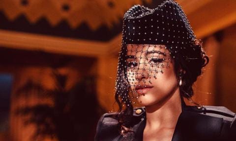 Camila Cabello posing as a femme fatale for new video