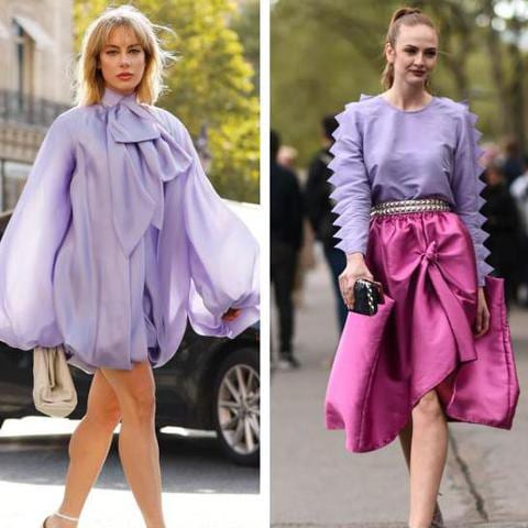 Catwalks and street style show a preference for lilac and lavender
