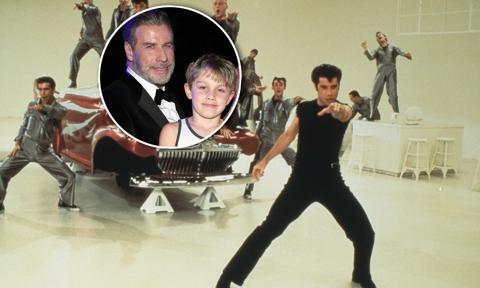 John Travolta and lookalike son do iconic Greased Lightnin dance together