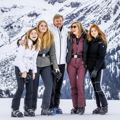 Dutch royals hit the slopes in Austria