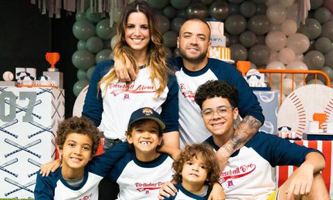 Nacho Mendoza y su familia