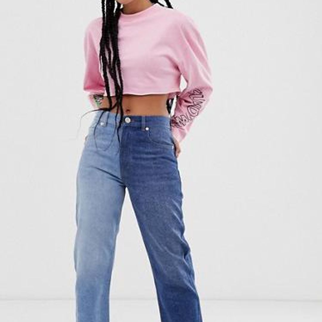 Authentic Straight Leg Jean With Two Tone Wash de Asos