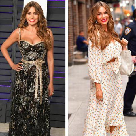 With her hourglass figure, Sofía Vergara is an example of what to wear with a curvy body