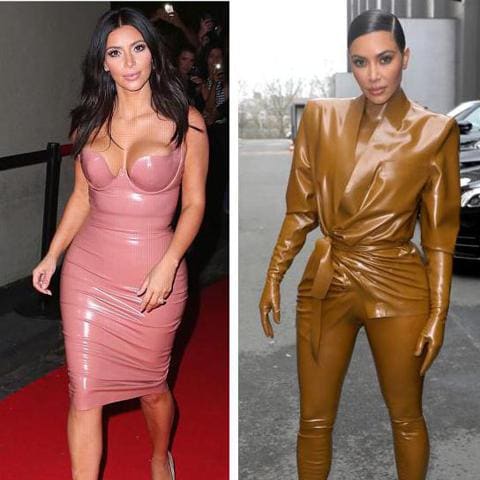 Kim Kardashian loves latex and is ahead of the fashion trends for spring/summer 2020