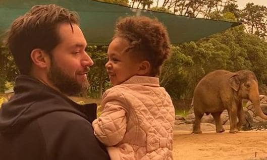 Serena Williams' daughter Olympia with dad Alexis Ohanian