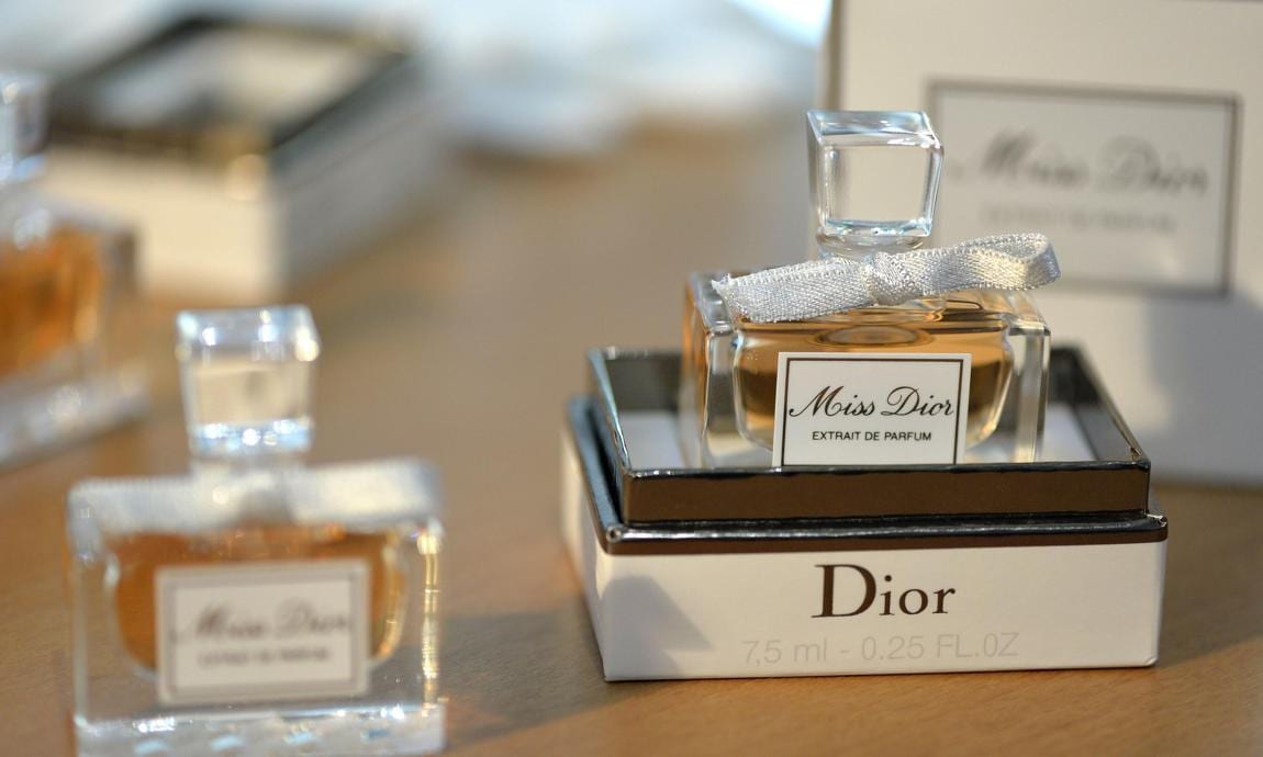 "Miss Dior" perfume bottles