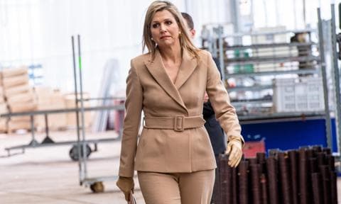 Queen Maxima is taking stylish preventative measures during COVID-19 pandemic